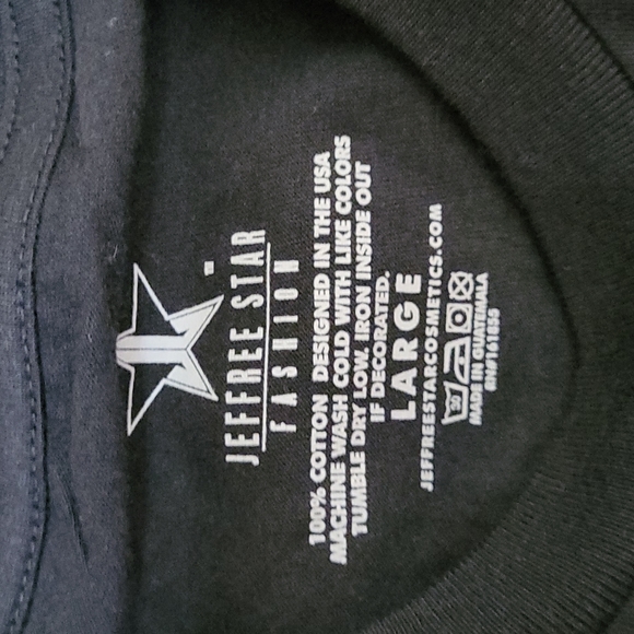 NEW Jeffree Star Fashion Spider Graphic Tee Unisex Large Web Cosmetics - Picture 3 of 6